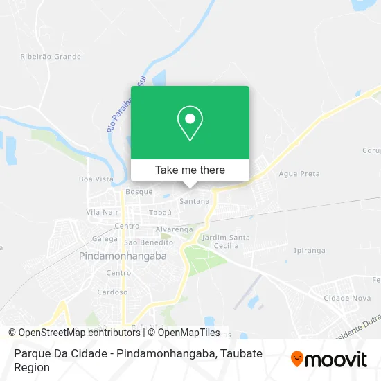 Parque Da Cidade - Pindamonhangaba map