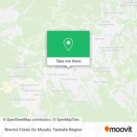 Brechó Cores Do Mundo map