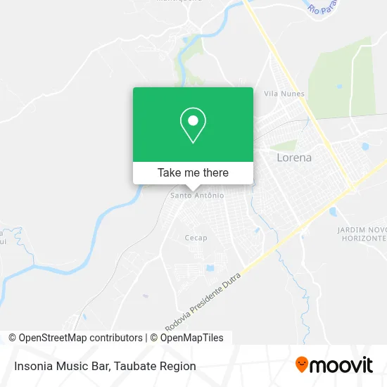 Insonia Music Bar map