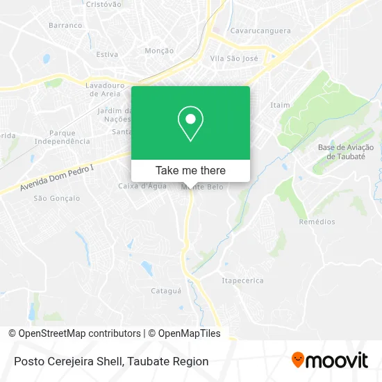 Posto Cerejeira Shell map