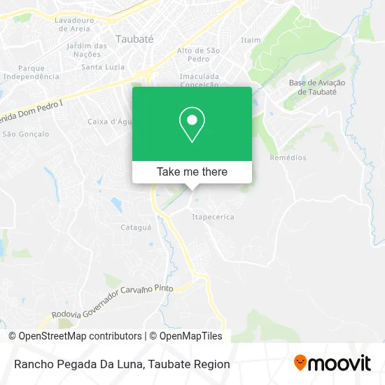 Rancho Pegada Da Luna map