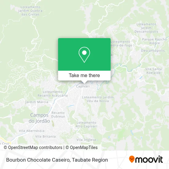 Bourbon Chocolate Caseiro map