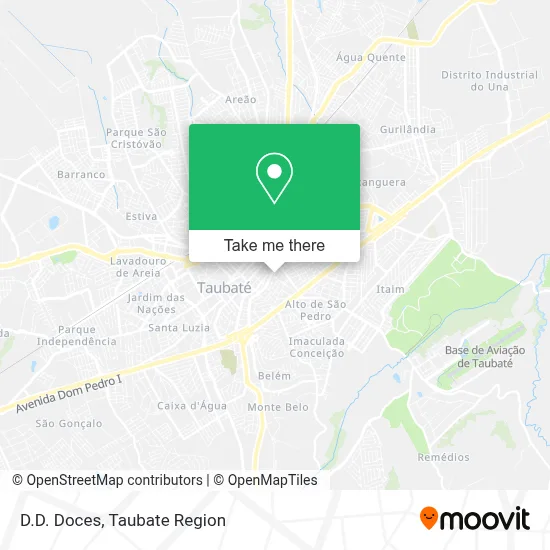 D.D. Doces map