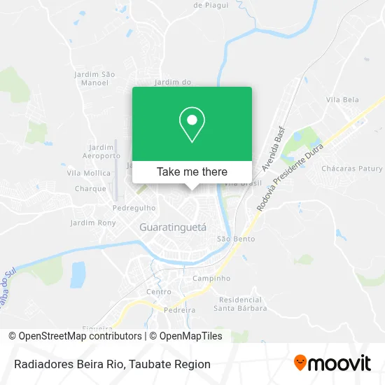 Radiadores Beira Rio map