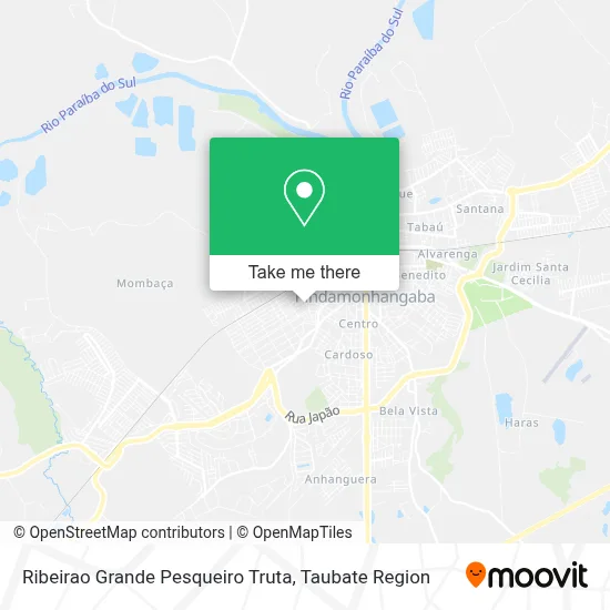 Ribeirao Grande Pesqueiro Truta map