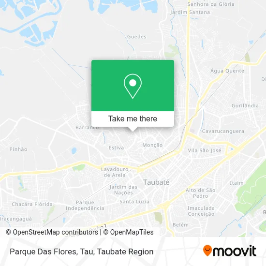 Parque Das Flores, Tau map