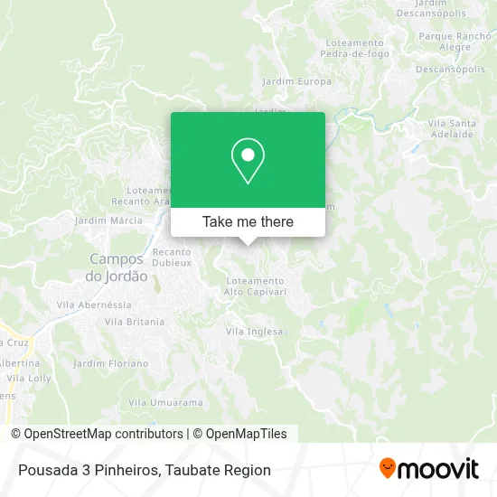 Pousada 3 Pinheiros map