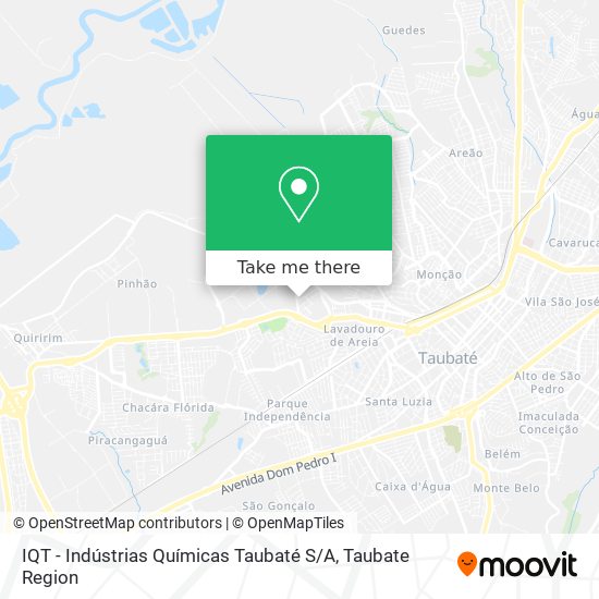 IQT - Indústrias Químicas Taubaté S / A map