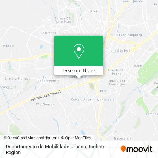 Departamento de Mobilidade Urbana map