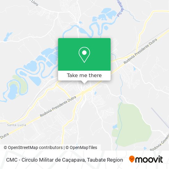 CMC - Circulo Militar de Caçapava map