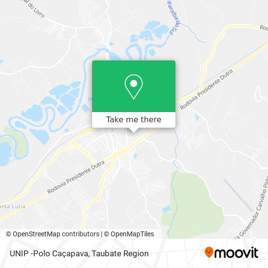 Mapa UNIP -Polo Caçapava