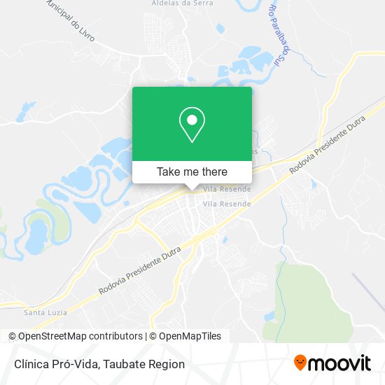 Clínica Pró-Vida map