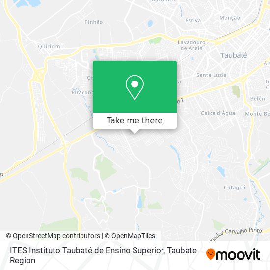 ITES Instituto Taubaté de Ensino Superior map