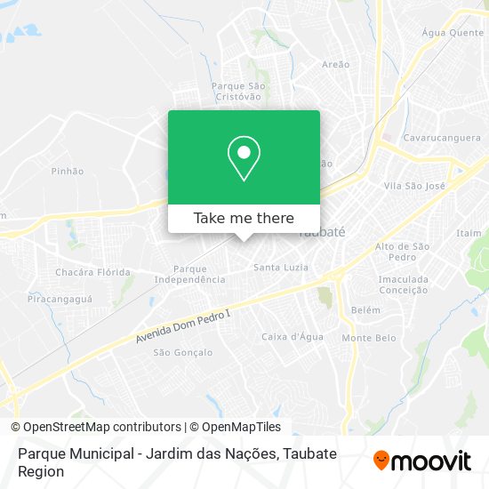 Parque Municipal - Jardim das Nações map