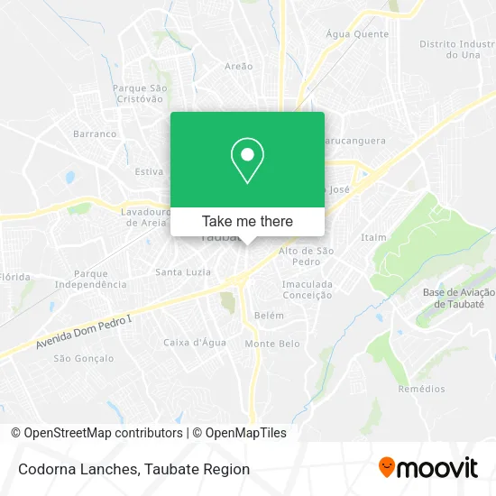 Codorna Lanches map