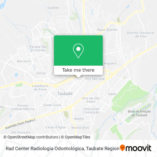 Mapa Rad Center Radiologia Odontológica