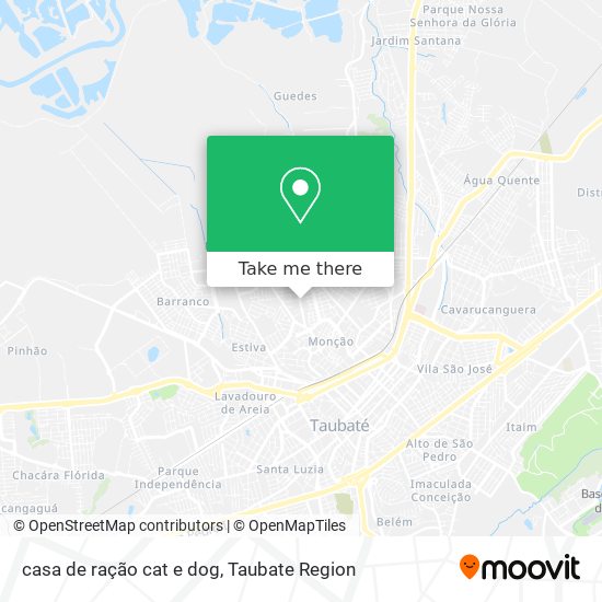 casa de ração cat e dog map