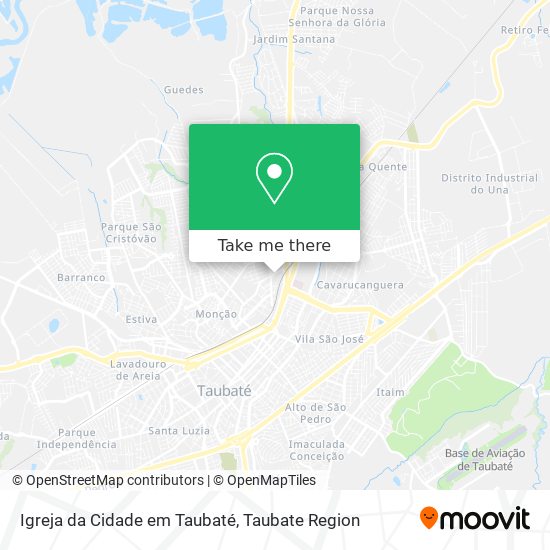 Igreja da Cidade em Taubaté map