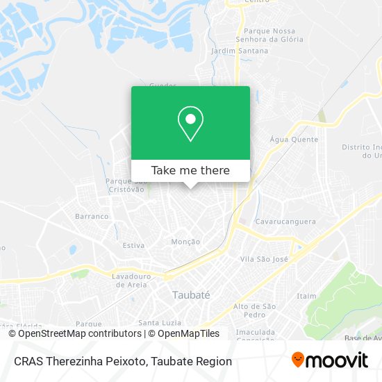 CRAS Therezinha Peixoto map