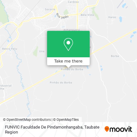 FUNVIC Faculdade De Pindamonhangaba map