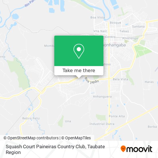 Squash Court Paineiras Country Club map