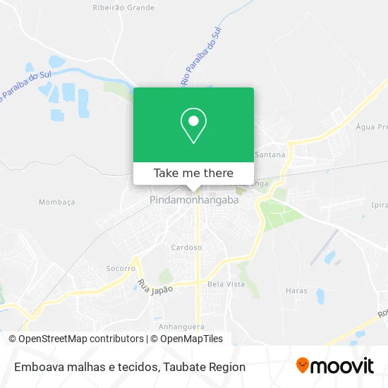 Emboava malhas e tecidos map