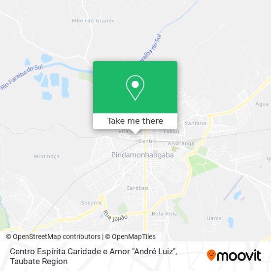 Mapa Centro Espírita Caridade e Amor "André Luiz"