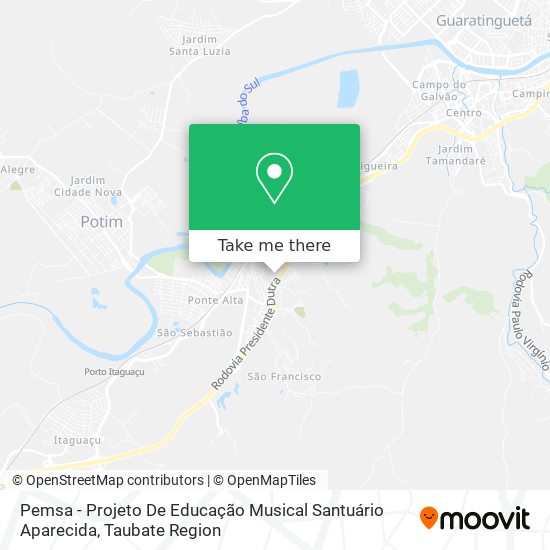 Pemsa - Projeto De Educação Musical Santuário Aparecida map