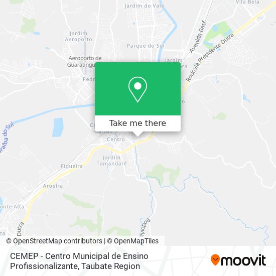 CEMEP - Centro Municipal de Ensino Profissionalizante map