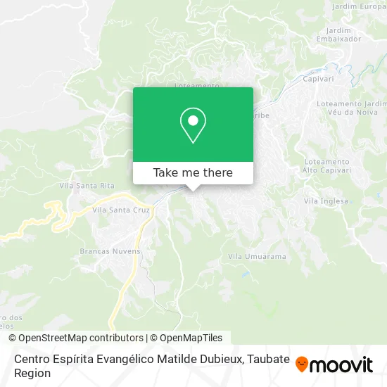 Mapa Centro Espírita Evangélico Matilde Dubieux