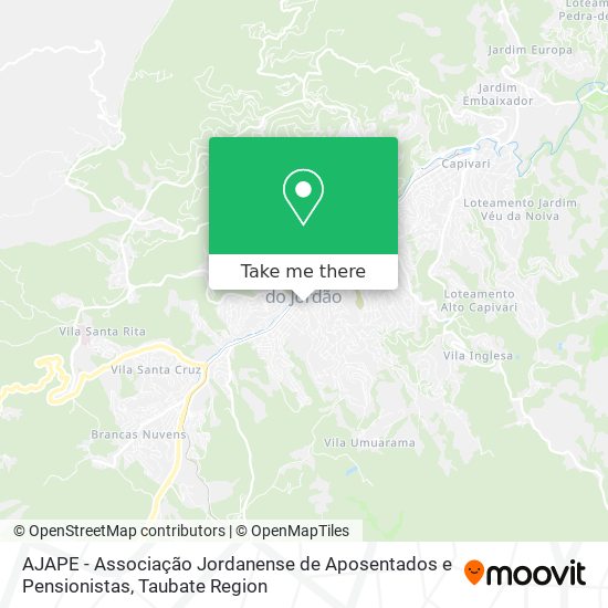 AJAPE - Associação Jordanense de Aposentados e Pensionistas map