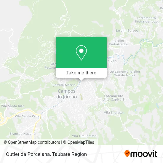 Outlet da Porcelana map