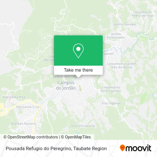 Pousada Refugio do Peregrino map