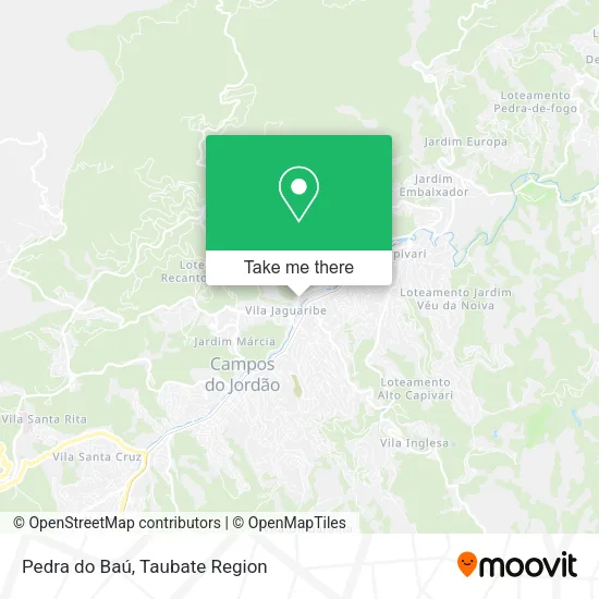 Pedra do Baú map