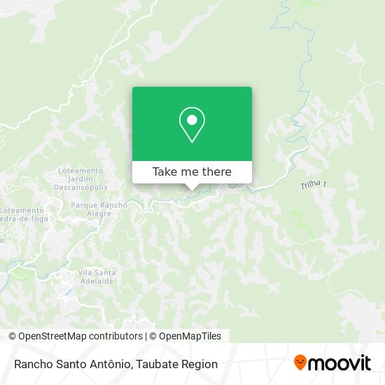Rancho Santo Antônio map
