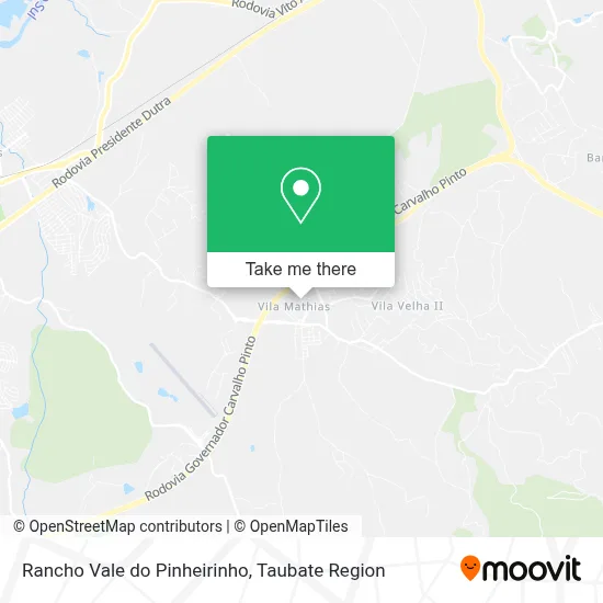 Rancho Vale do Pinheirinho map