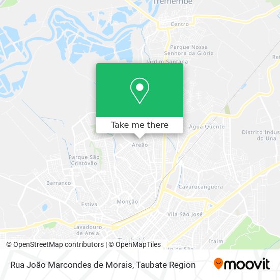 Mapa Rua João Marcondes de Morais