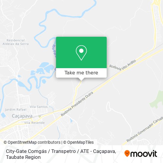 City-Gate Comgás / Transpetro / ATE - Caçapava map
