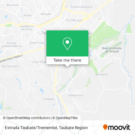 Mapa Estrada Taubaté/Tremembé