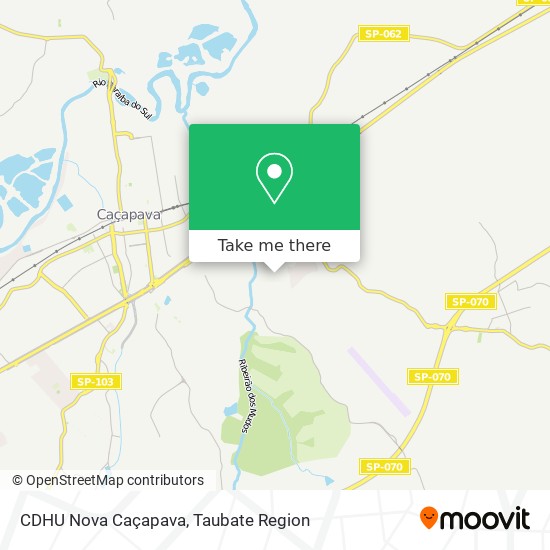 CDHU Nova Caçapava map
