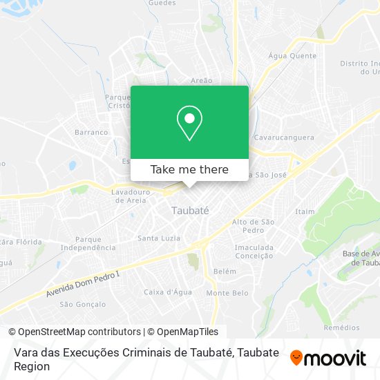 Vara das Execuções Criminais de Taubaté map