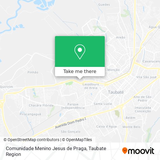 Mapa Comunidade Menino Jesus de Praga