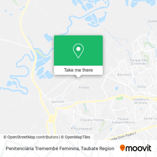 Penitenciária Tremembé Feminina map