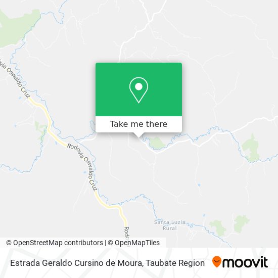 Estrada Geraldo Cursino de Moura map