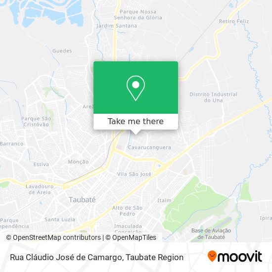 Mapa Rua Cláudio José de Camargo