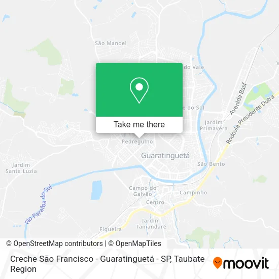 Creche Sāo Francisco - Guaratinguetá - SP map