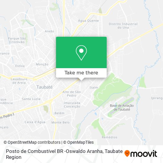 Posto de Combustível BR -Oswaldo Aranha map