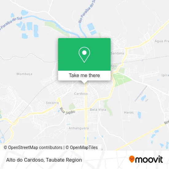 Alto do Cardoso map