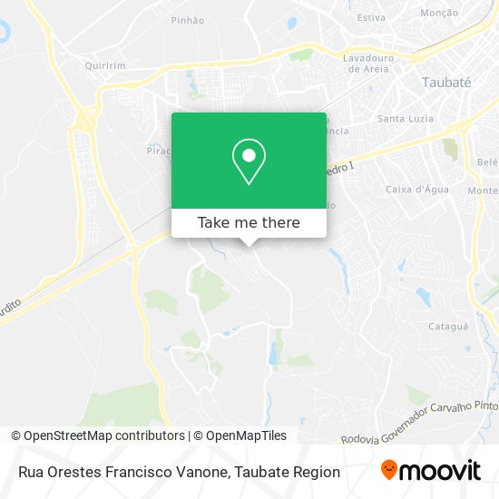 Rua Orestes Francisco Vanone map