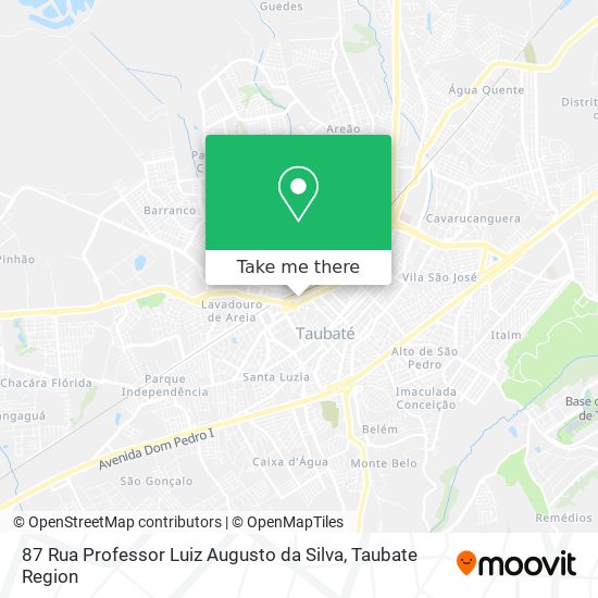 Mapa 87 Rua Professor Luiz Augusto da Silva